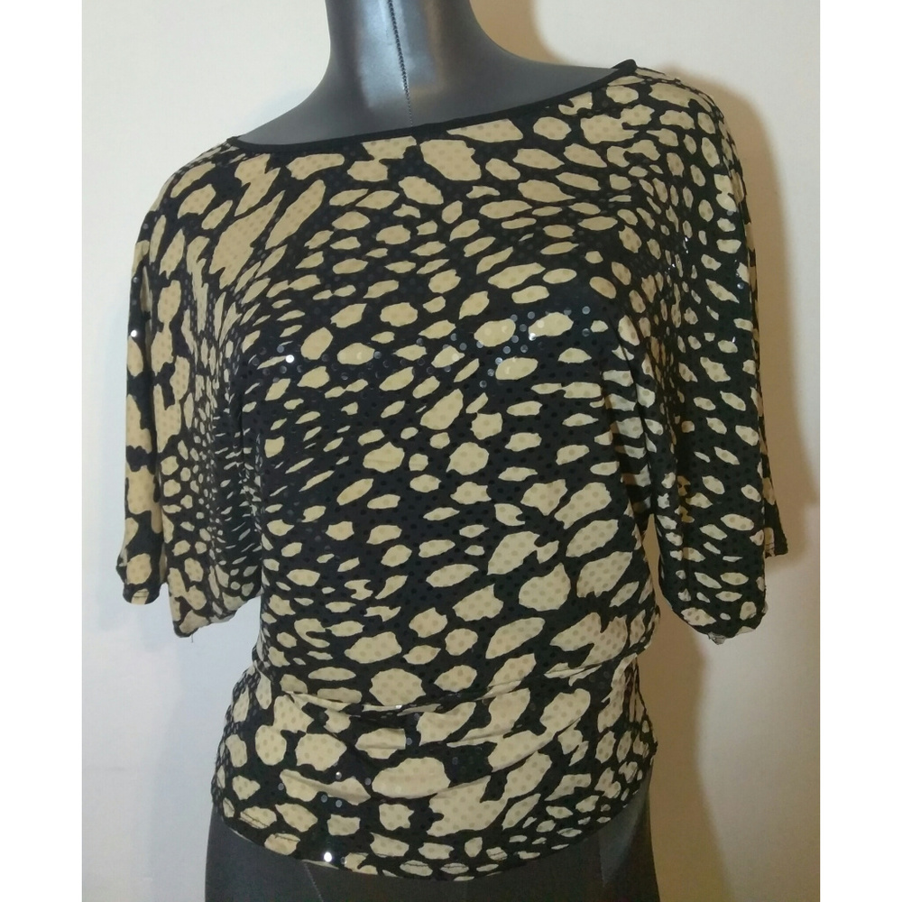 Clara Sun Woo | Sparkly Dolman Blouse | LIKE NEW!